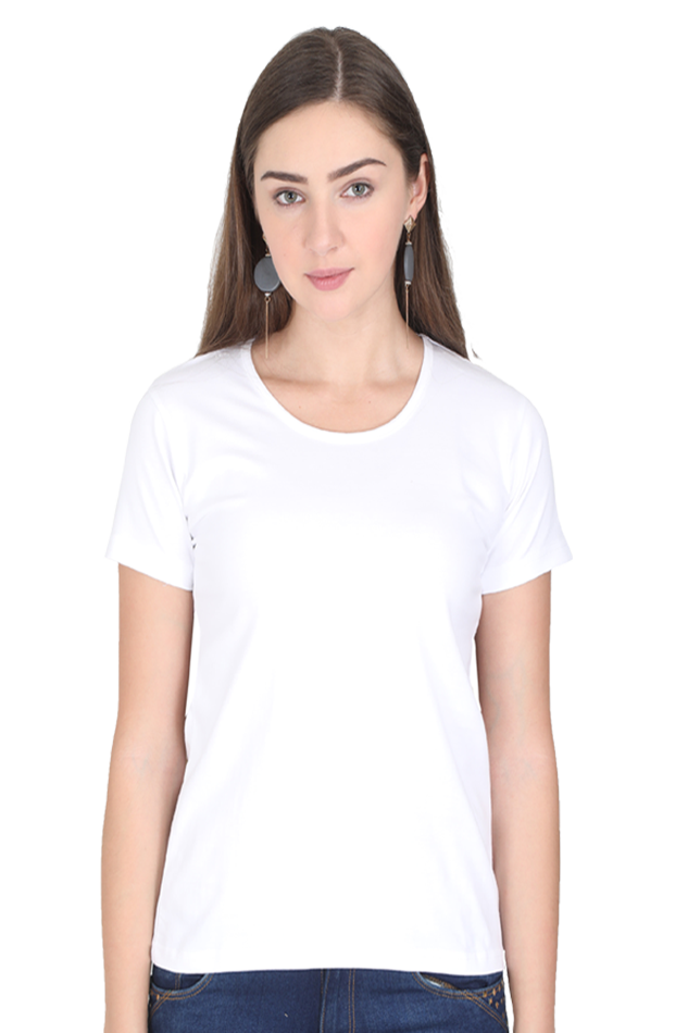 Women's Round Neck Cotton T-Shirt – Comfortable and Stylish