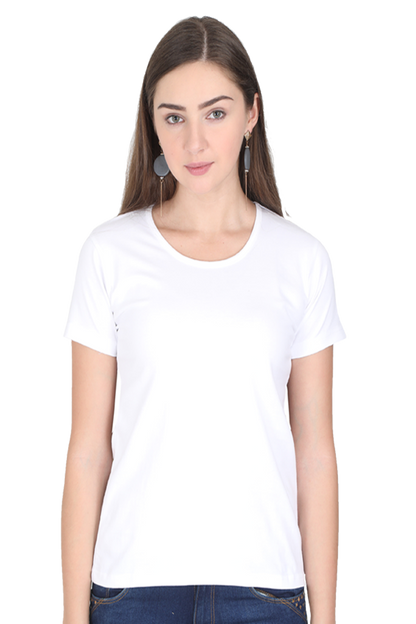 Women's Round Neck Cotton T-Shirt – Comfortable and Stylish