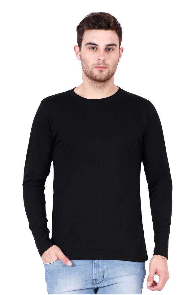 Classic Cotton Full-Sleeve Round Neck Tee