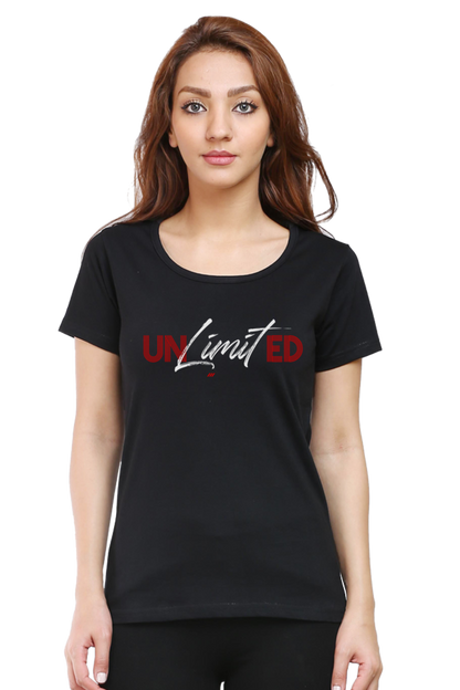 creative Unlimited calligraphic cotton t-shirt