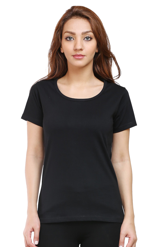 Women's Round Neck Cotton T-Shirt – Comfortable and Stylish