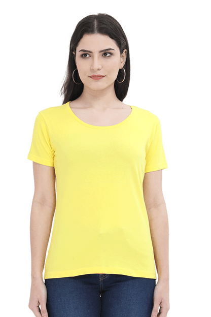 Women's Round Neck Cotton T-Shirt – Comfortable and Stylish