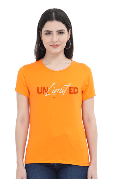 creative Unlimited calligraphic cotton t-shirt