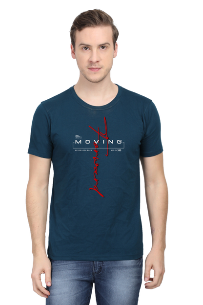 Moving Forward Graphic Typography Artwork Cotton Tee