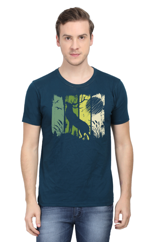 Wilderness Wonders  Nature Art Graphic Cotton T-Shirt