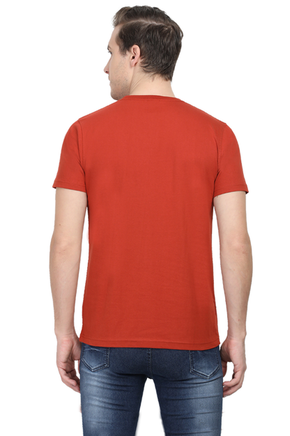 Round Neck Cotton T-Shirt with Bold - Problem Ki Boss - Typography