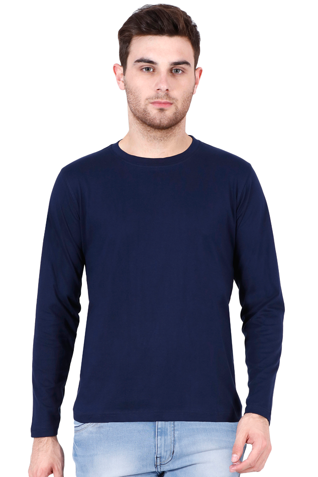 Classic Cotton Full-Sleeve Round Neck Tee