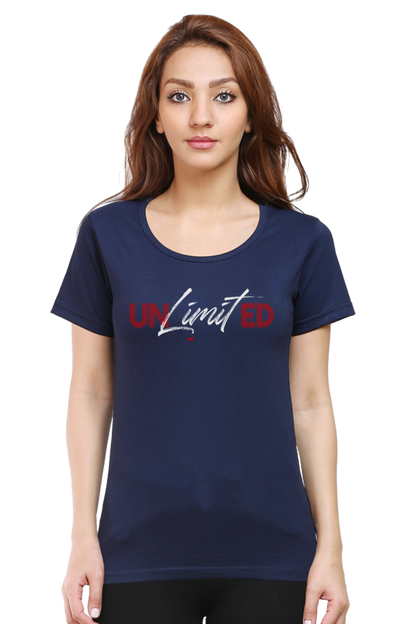 creative Unlimited calligraphic cotton t-shirt