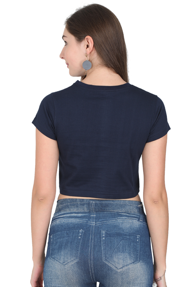 Women's Crop Top with Minimalist Heart Design