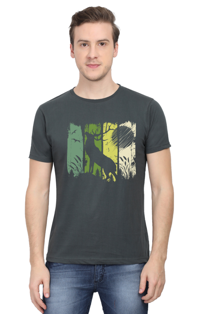 Wilderness Wonders  Nature Art Graphic Cotton T-Shirt