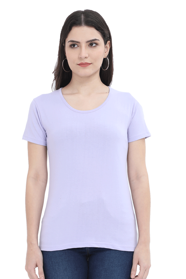 Women's Round Neck Cotton T-Shirt – Comfortable and Stylish