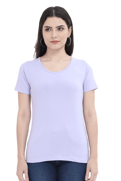 Women's Round Neck Cotton T-Shirt – Comfortable and Stylish