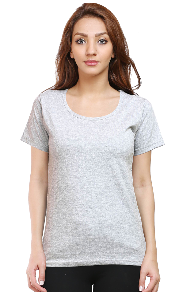 Women's Round Neck Cotton T-Shirt – Comfortable and Stylish