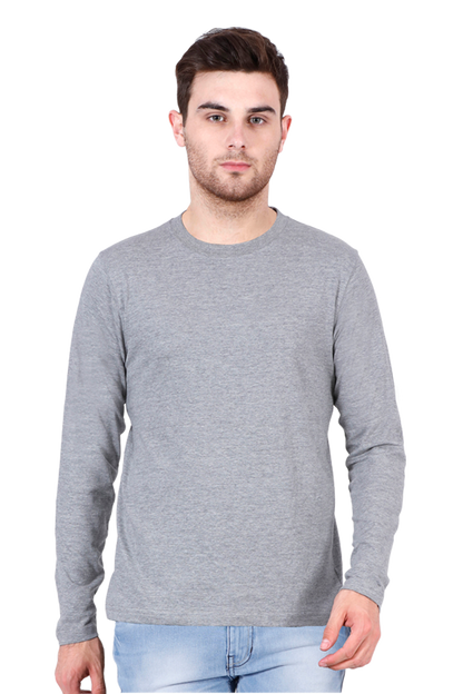 Classic Cotton Full-Sleeve Round Neck Tee