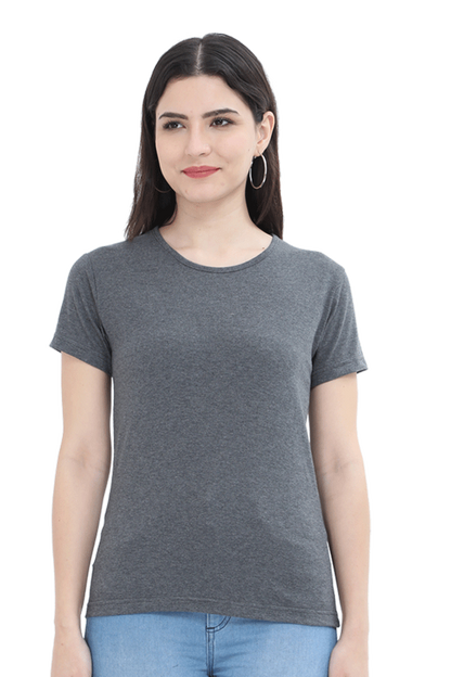 Women's Round Neck Cotton T-Shirt – Comfortable and Stylish