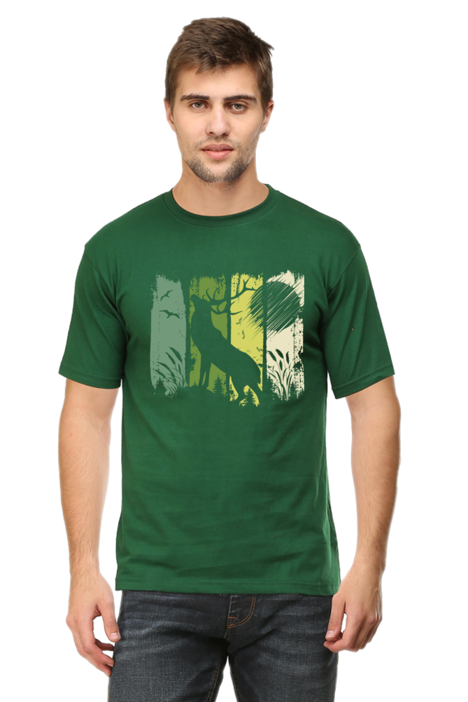 Wilderness Wonders  Nature Art Graphic Cotton T-Shirt