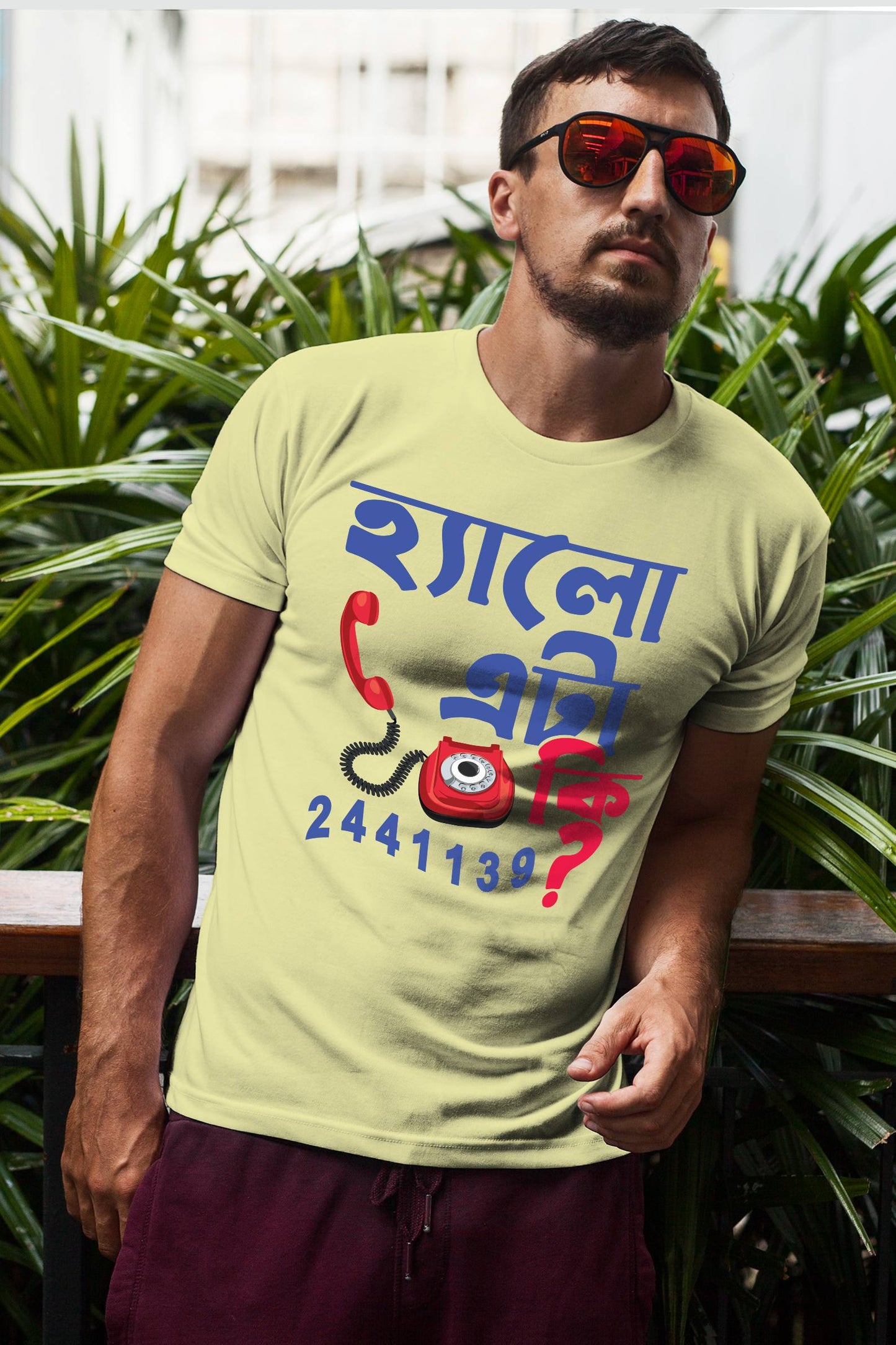 Hello eta ki 244113901 Typography - Premium quality CottonT-shirt