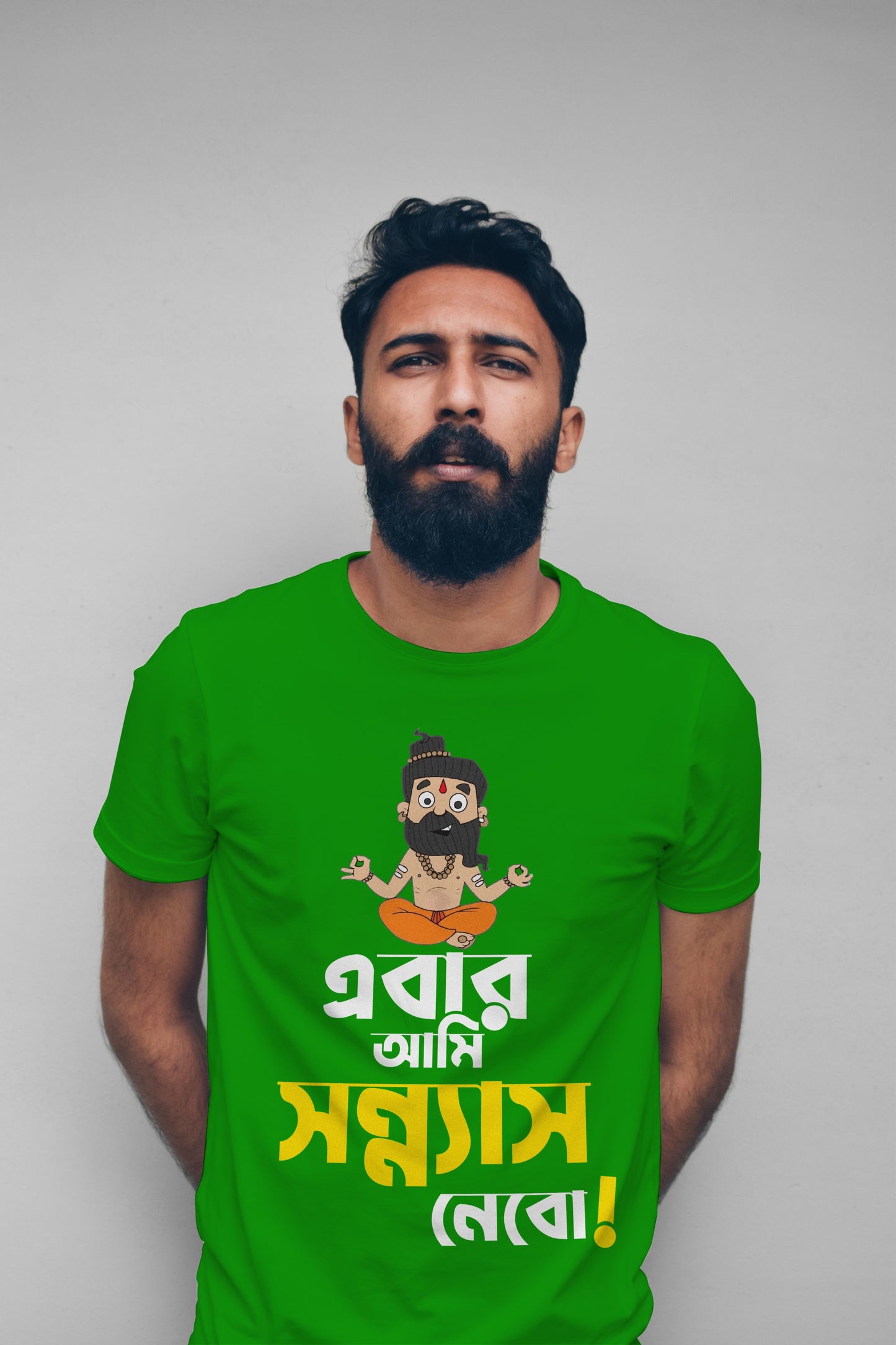 Ebar Ami Sonnyas Nebo - Stylish Cotton Tee with Bold Typography